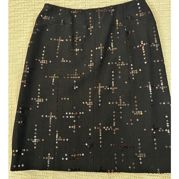 NWT Chanel Black Sequin Blazer Jacket Skirt Suit Set FR 42 US 10 02A MSRP $4340 - Picture 12 of 16